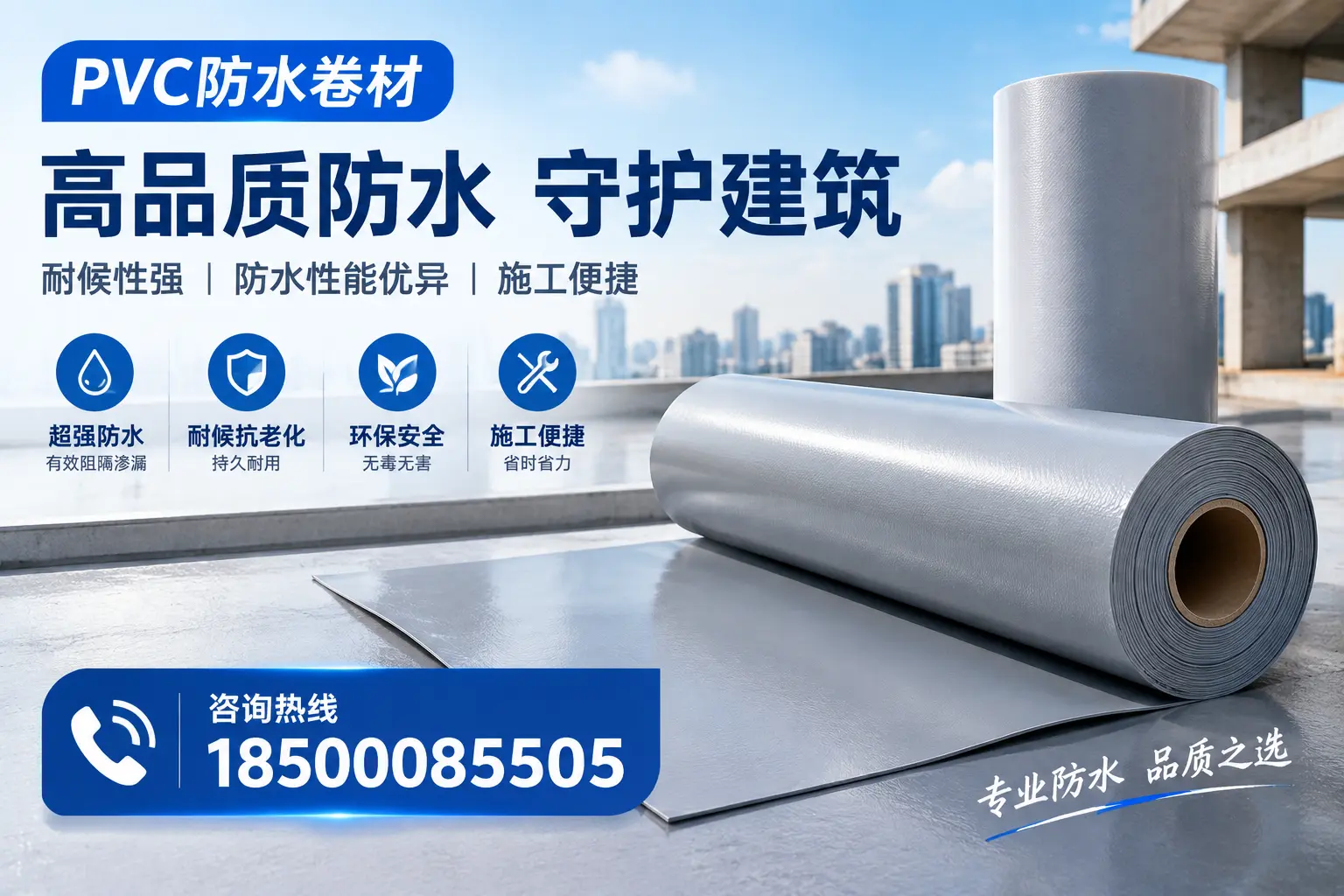 PVC防水卷材的防水效果评测，适合聊城的科学依据